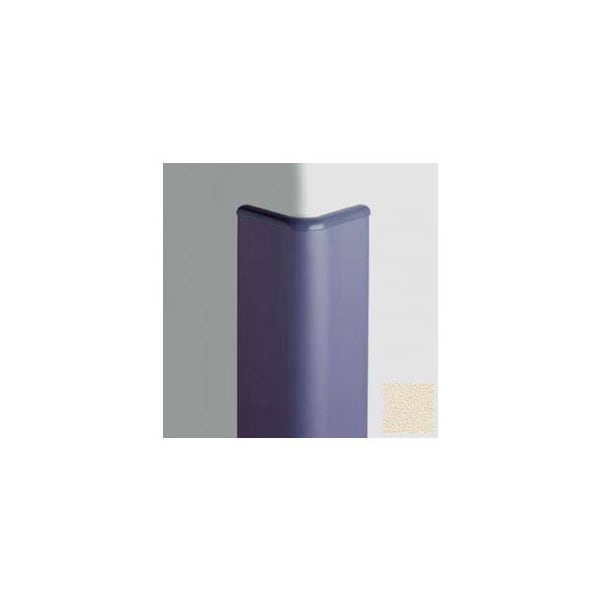Pawling Surface Mounted Corner Guard Bullnose 90Deg, 3'' Wings, 8'H W/Caps, Eggshell CG-30-8-370 - main